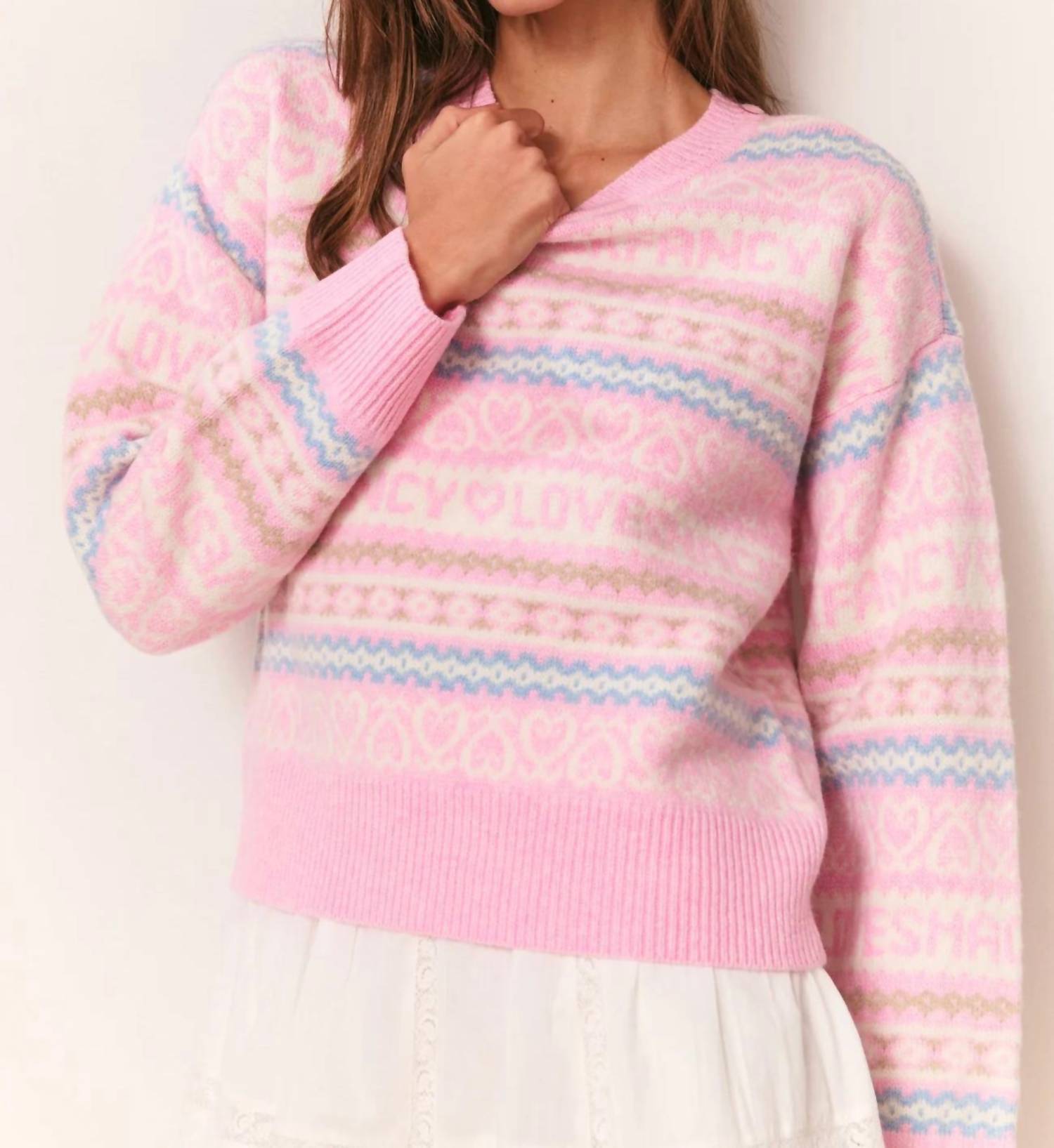 Loveshackfancy - Emberly Wool Fair Isle Pullover
