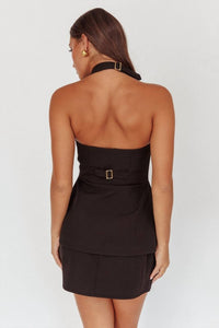 One & Only - Halter Top And Skirt Set