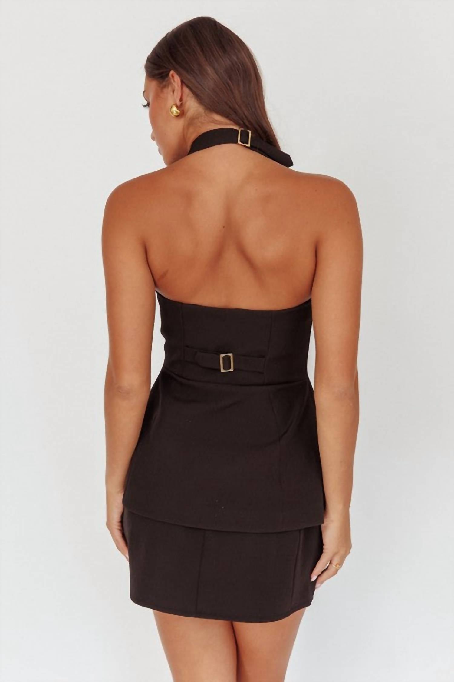One & Only - Halter Top And Skirt Set