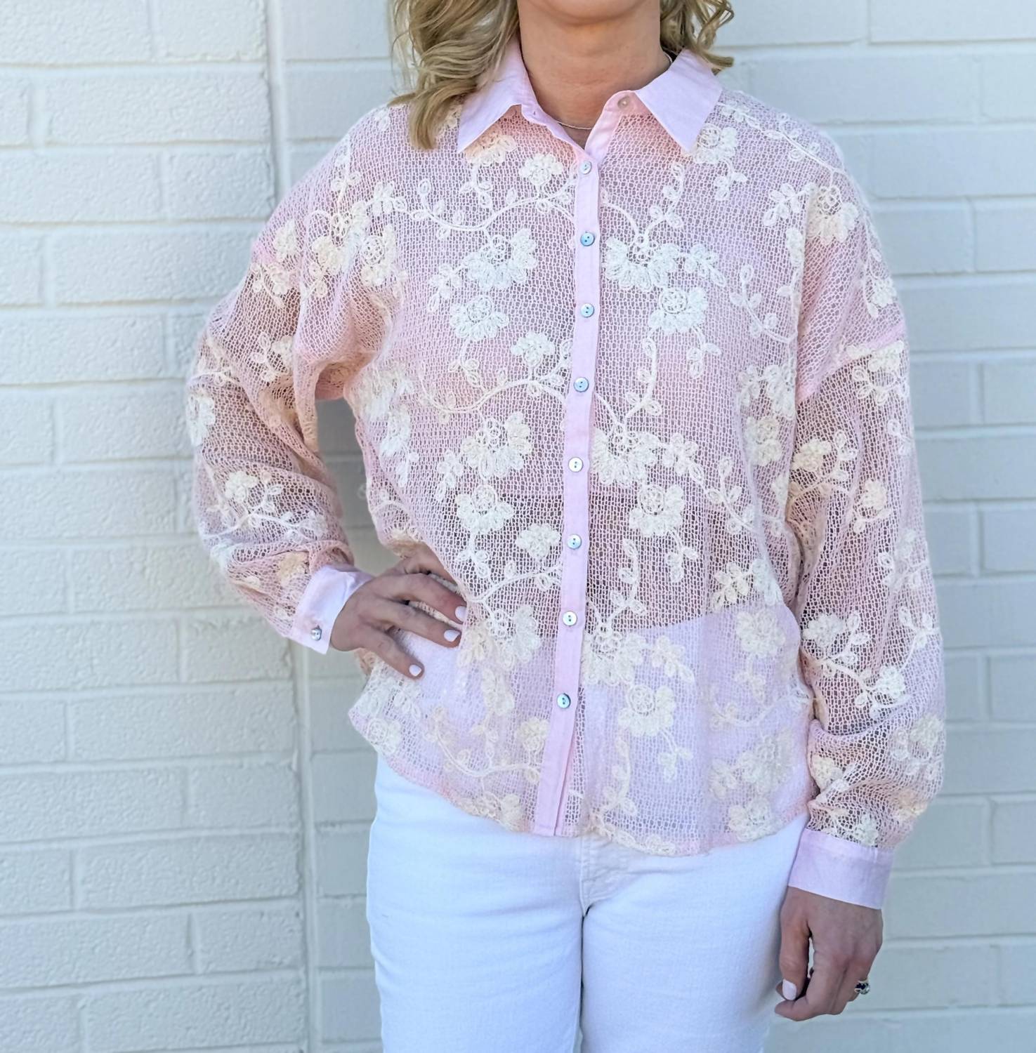 Whimsical Mimsy - Gauze Floral Top