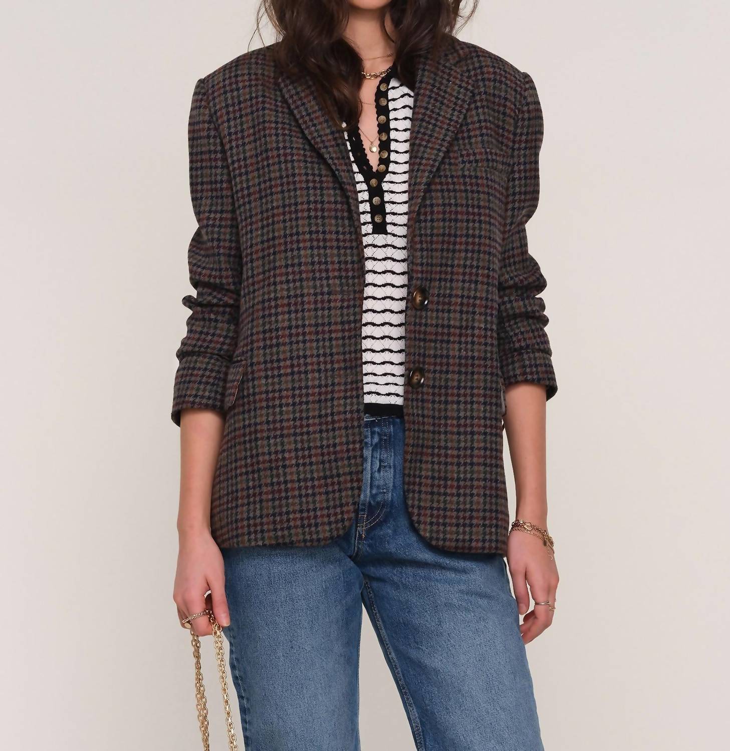 heartloom Cassia Blazer in olive - women's jacket
