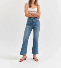 Daze - Soho Rawcut High Rise Ankle Flare Jeans