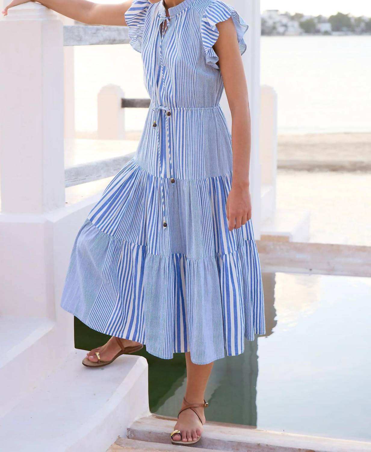 Oliphant - Cinched Flirty Midi Dress