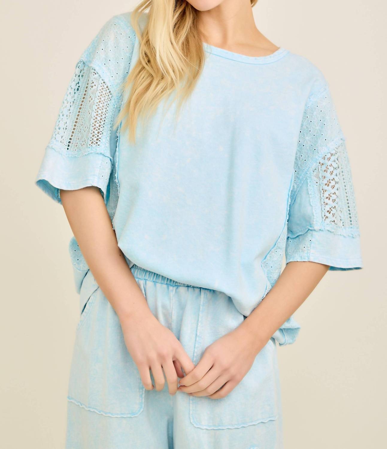 J.Her - Lace And Eyelet Blouse