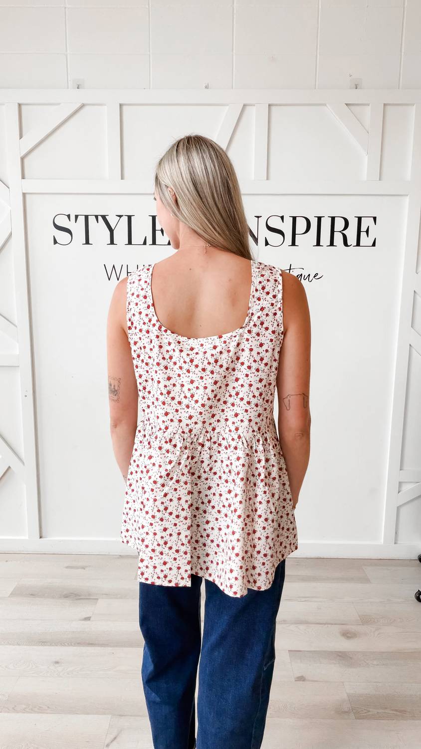 Doe And Rae - Trisha Babydoll Tunic Tank Top