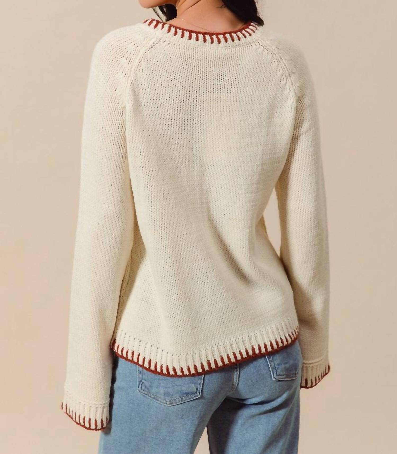 So Me - Blessed Blanket Sticth Sweater