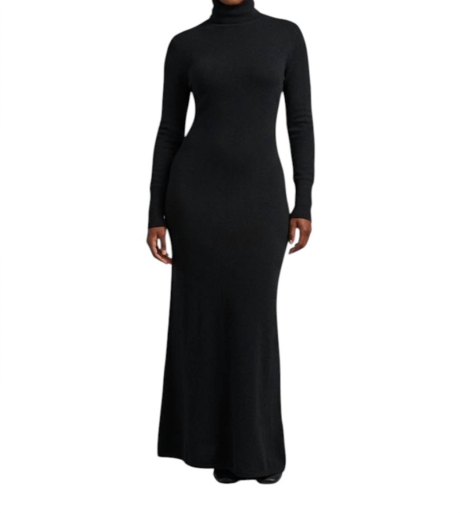 LISA YANG Ailina Knit Dress in black - women's dress
