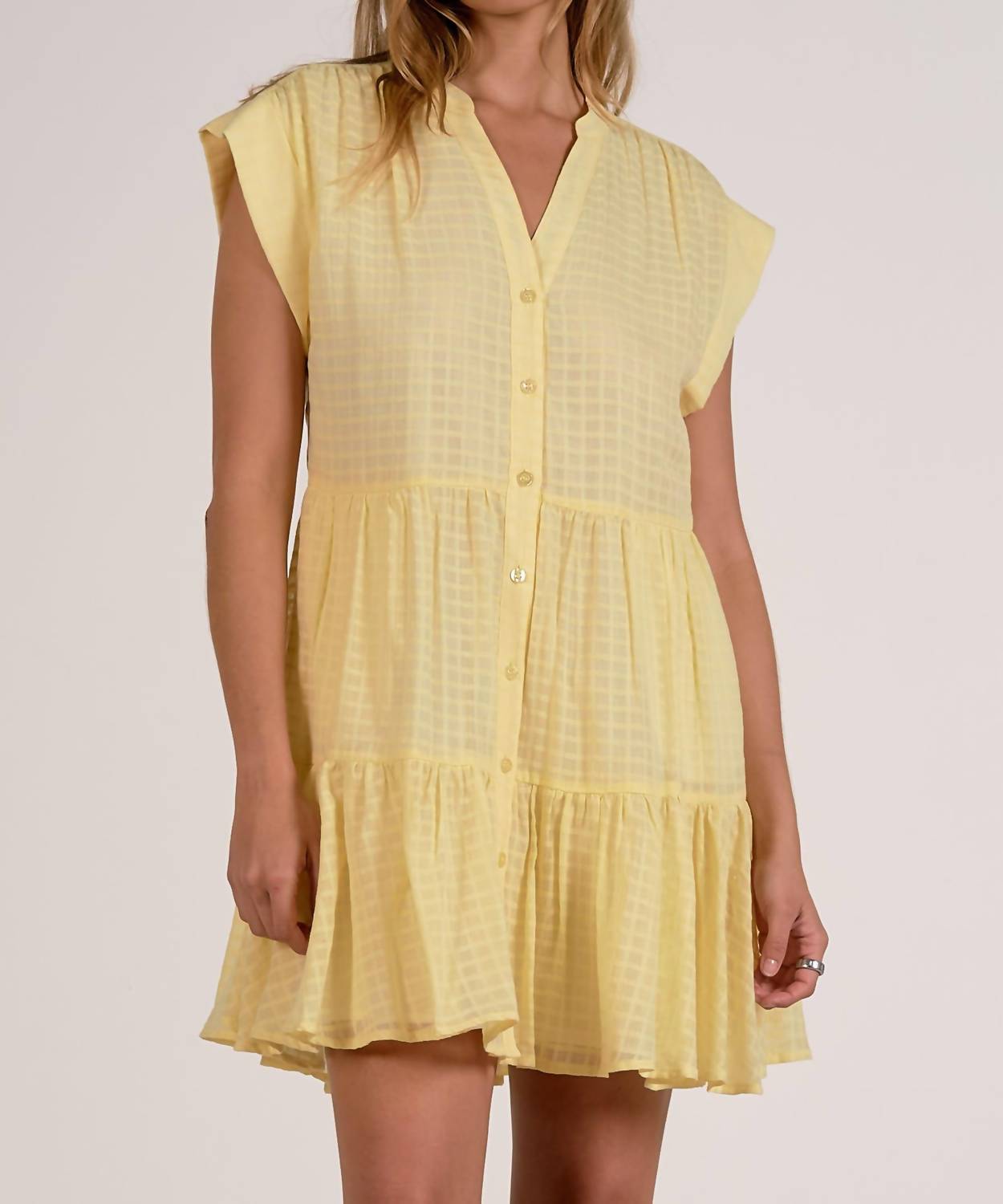 Elan - Cap Sleeve Mini Dress