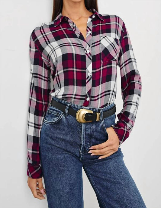 Rails - Hunter Plaid Button Up Top