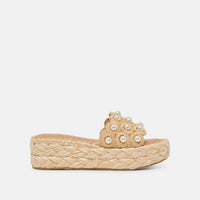 Dolce Vita - Women's Caper Pearl Raffia Platform Sandal