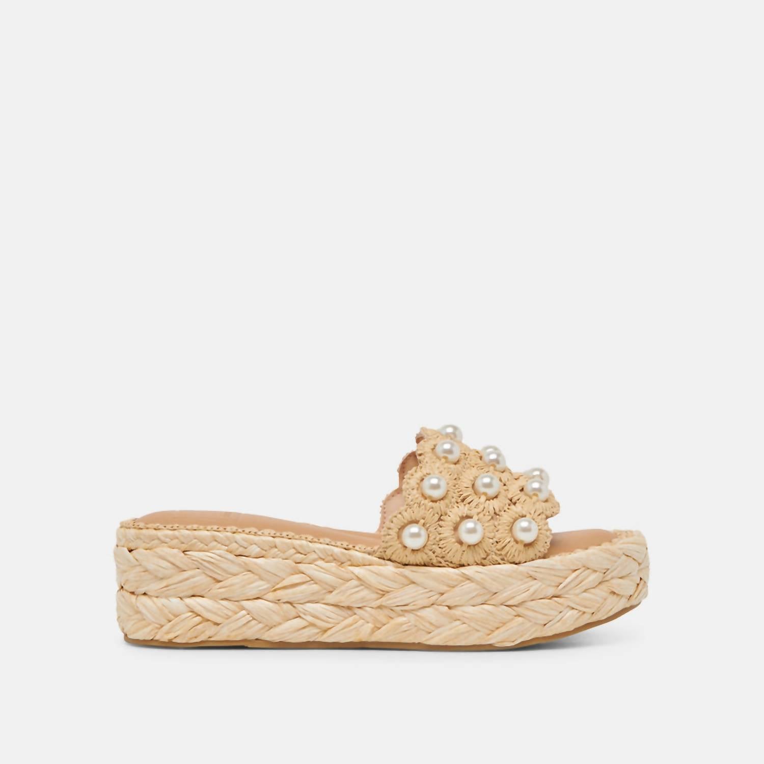 Dolce Vita - Women's Caper Pearl Raffia Platform Sandal