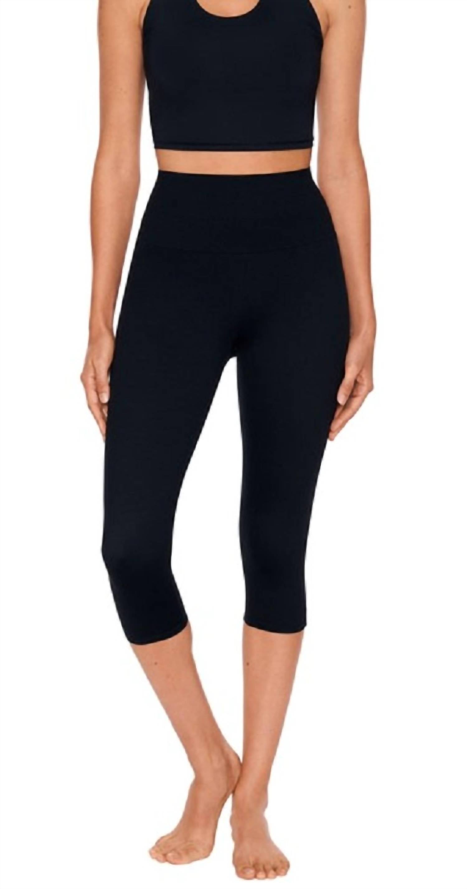 Miraclesuit High-rise Capri Leggings in black - women's pants