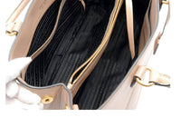 Prada - Women's Embossed Logo Soft Leather Handbag Shopper Tote