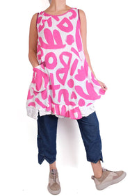 Mara Gibbucci - Sleeveless Crewneck Tunic