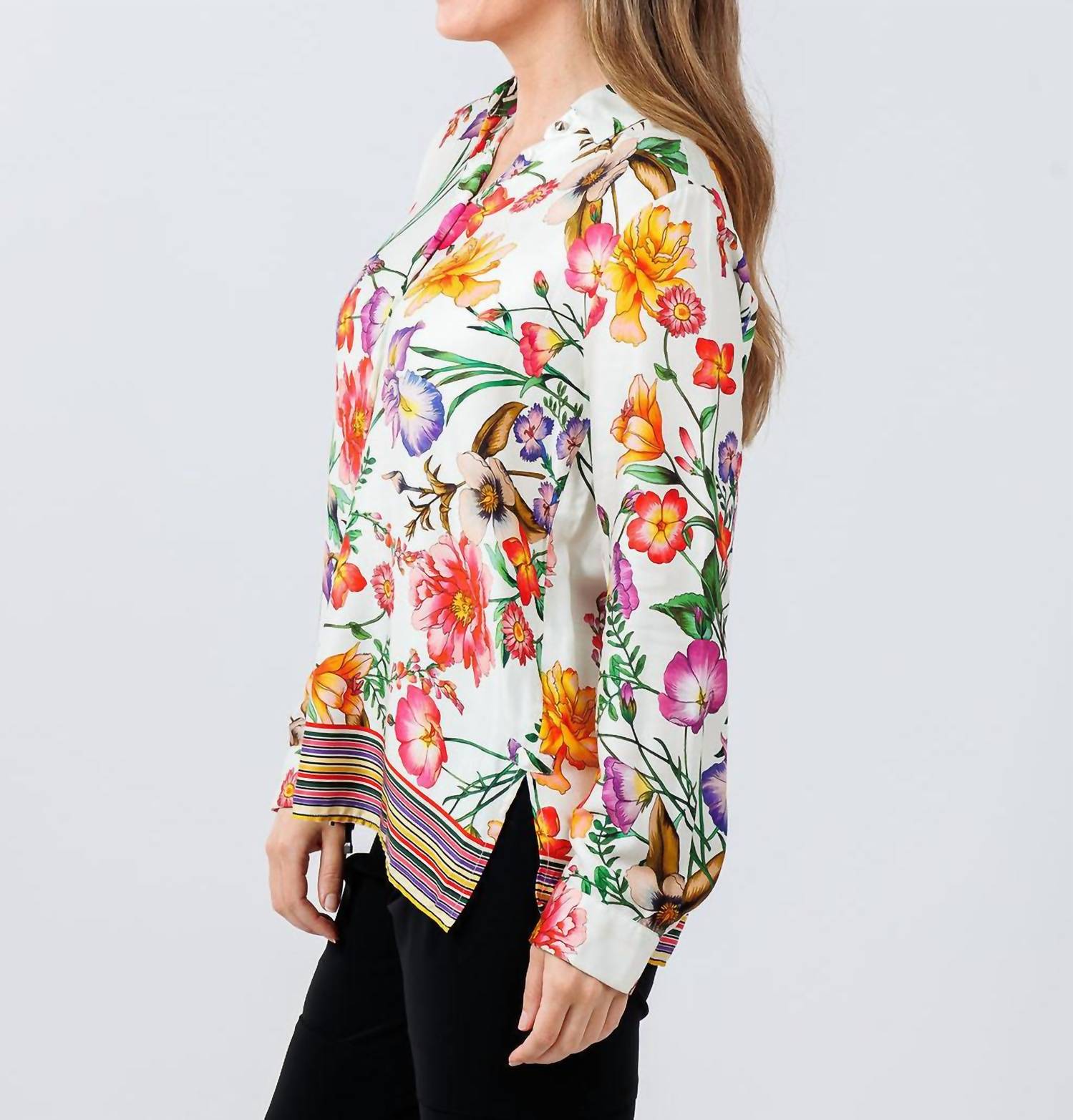Vilagallo - Tea Estampado Flor Blouse