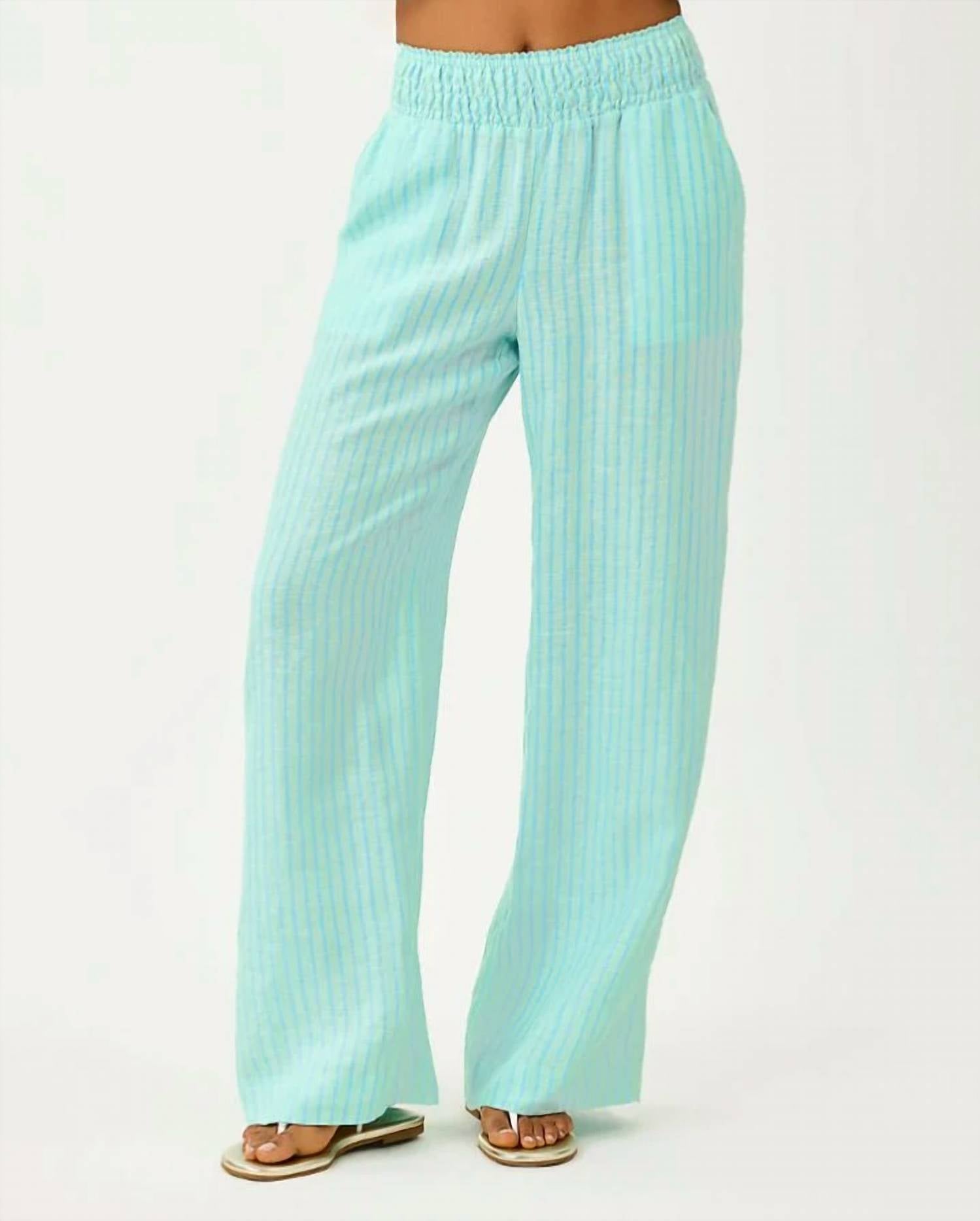 Lilly Pulitzer - MIRABELLA LINEN PALAZZO PANTS