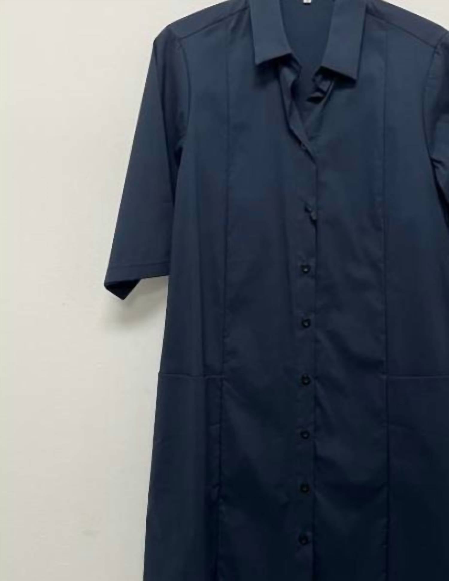 Vlt'S By Valentina'S - Women's Cotton Poplin Shirt Dress