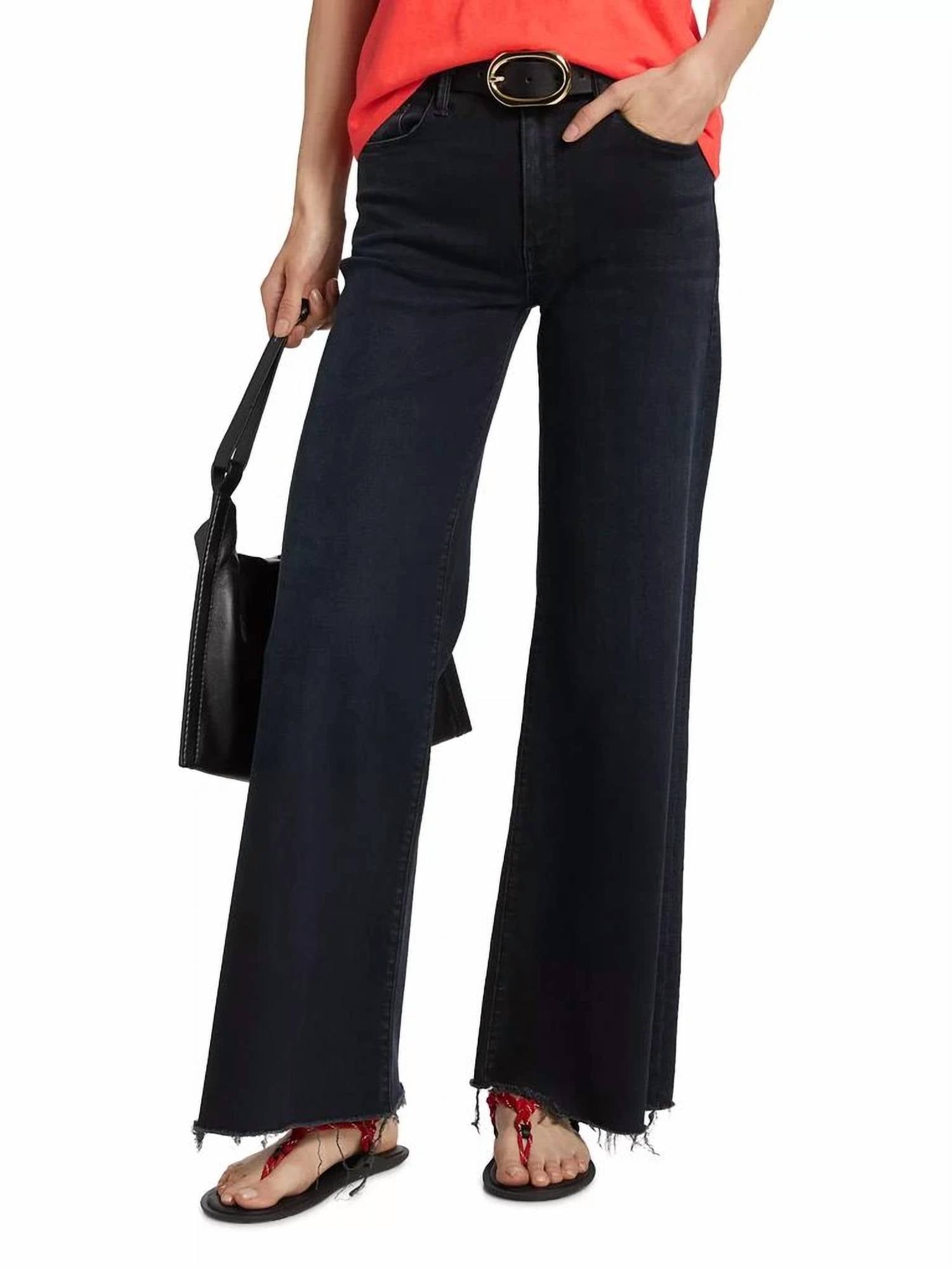 Mother - Roller Fray Wide-leg Jean