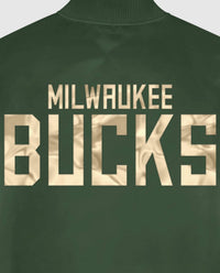 Starter - Men's Milwaukee Bucks Satin Full-snap Jacket