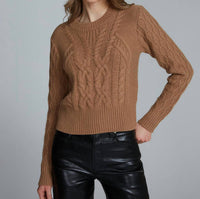 Autumn Cashmere - Mixed Cable Crew Sweater