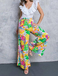 Flying Tomato - Deco Jungle Drawstring Pant