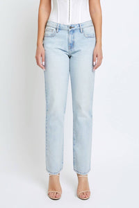Hidden - Tracey High Rise Clean Classic Relaxed Straight Leg Jeans