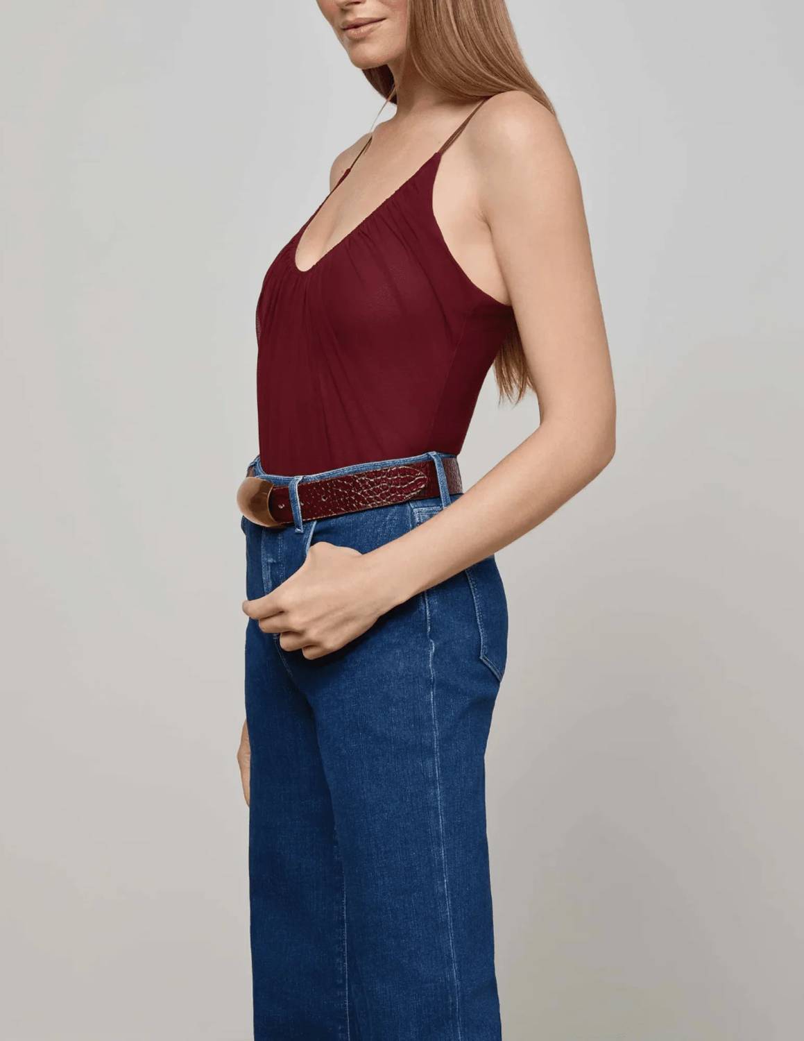 L'Agence - Gelina Ruched Bodysuit
