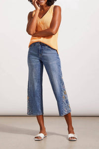 Tribal - Audrey Wide Crop w/ Insert Embroidered