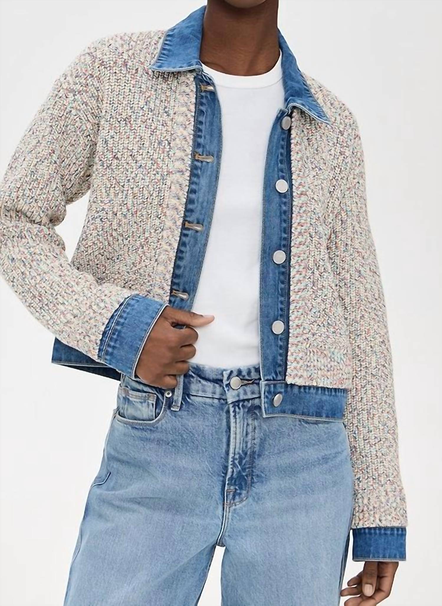 Blanknyc - Sweater Trucker Jacket