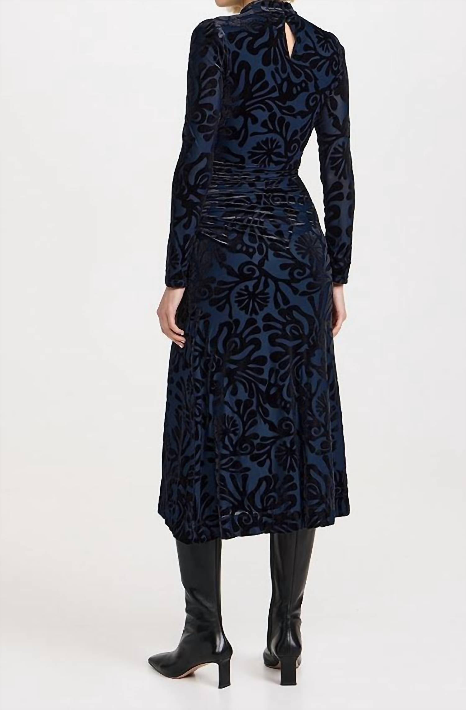 Sea - Alia Stretch Burnout Velvet Dress