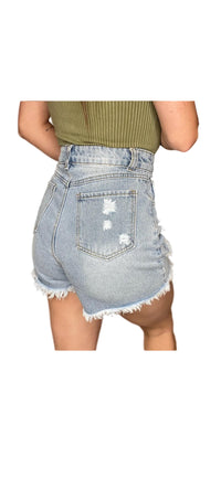 P.CILL Women's Kathryn Short in blue - women's shorts - detail view