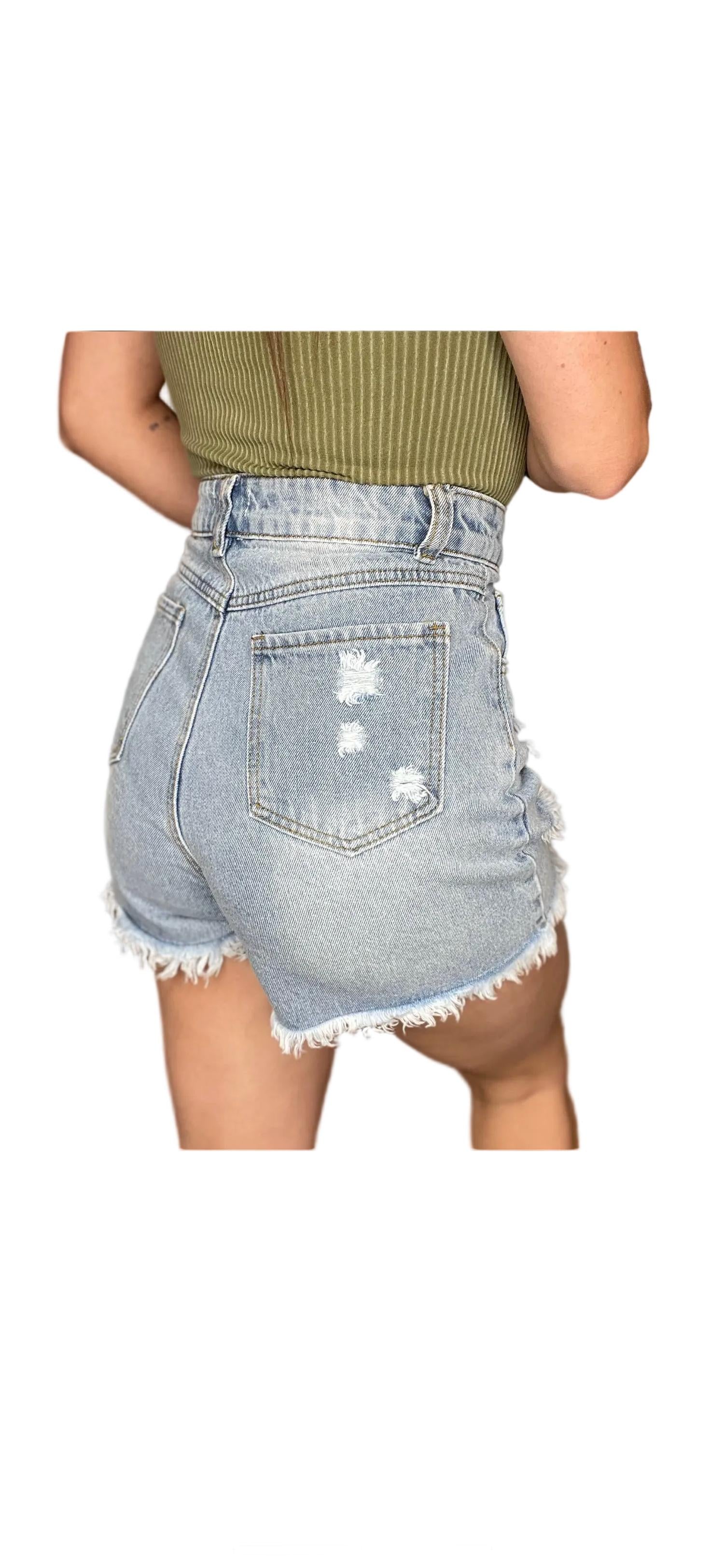 P.CILL Women's Kathryn Short in blue - women's shorts - detail view
