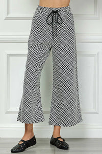 See And Be Seen - Cropped Wide Texture Pants
