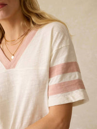Faherty - Sunwashed Slub Varsity Tee