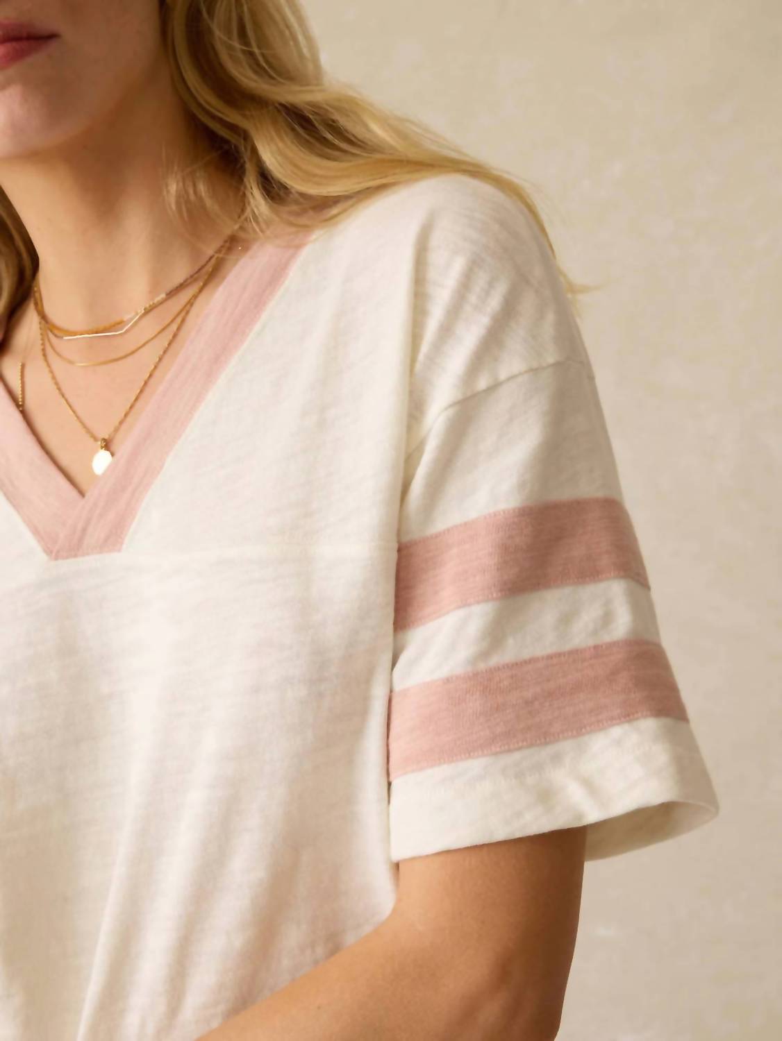 Faherty - Sunwashed Slub Varsity Tee