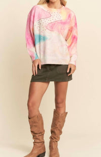 Davi & Dani - Watercolor Whisper Sweater