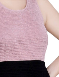 NY Collection Lace-detail 2 Piece Textured Knit Dress Set - Petite in blush black - women's dress - view 7