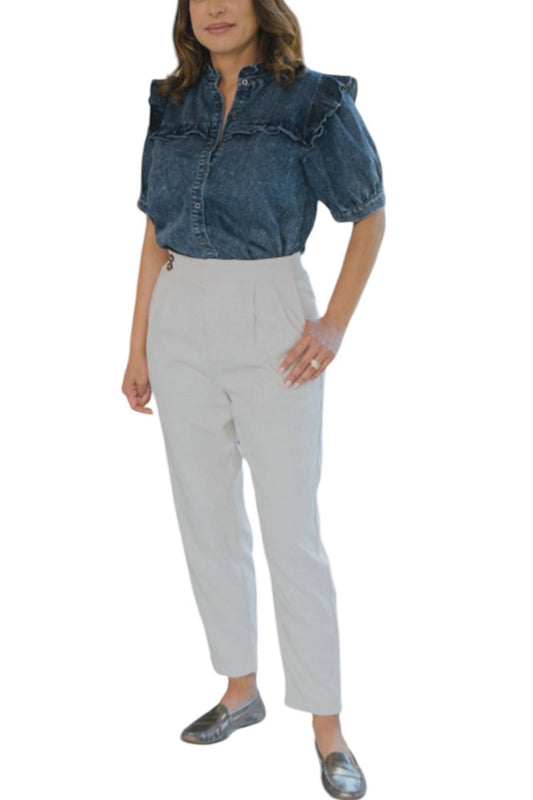 Apricot - Textured Casual Pants