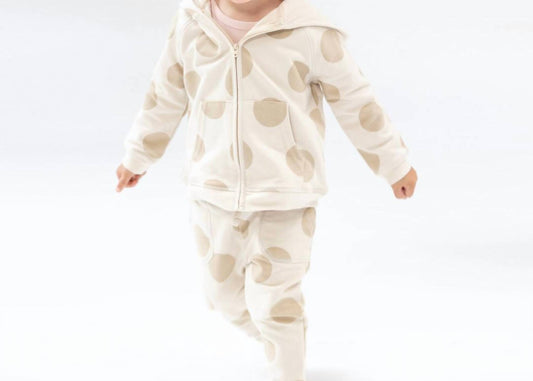 Angel Dear - Kid's French Terry Dot Hoodie And Jogger
