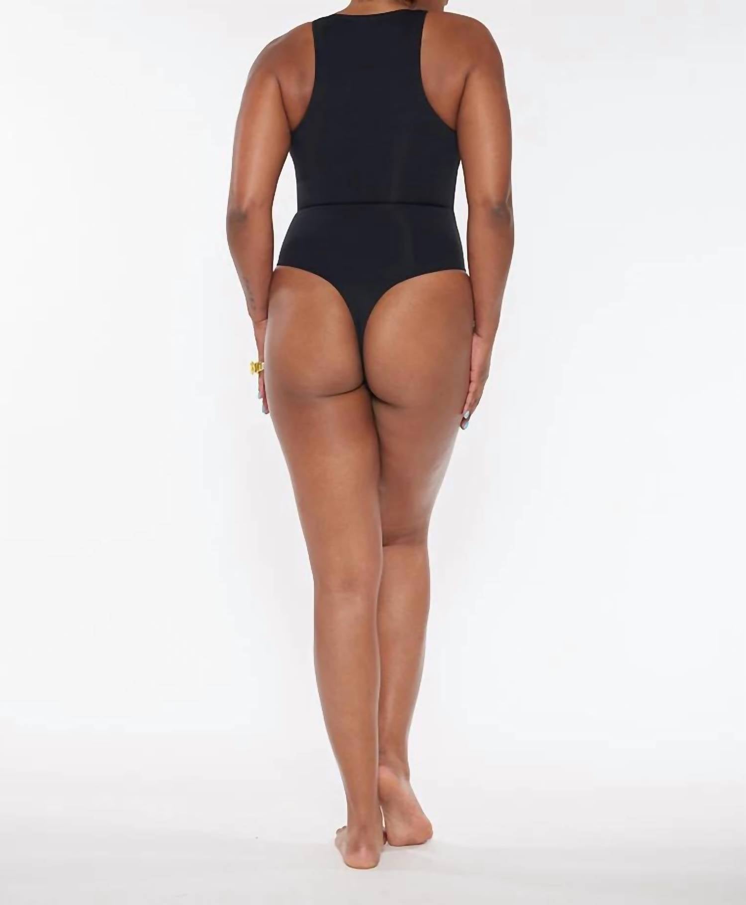 Circular Path - Racer Neck Bodysuit