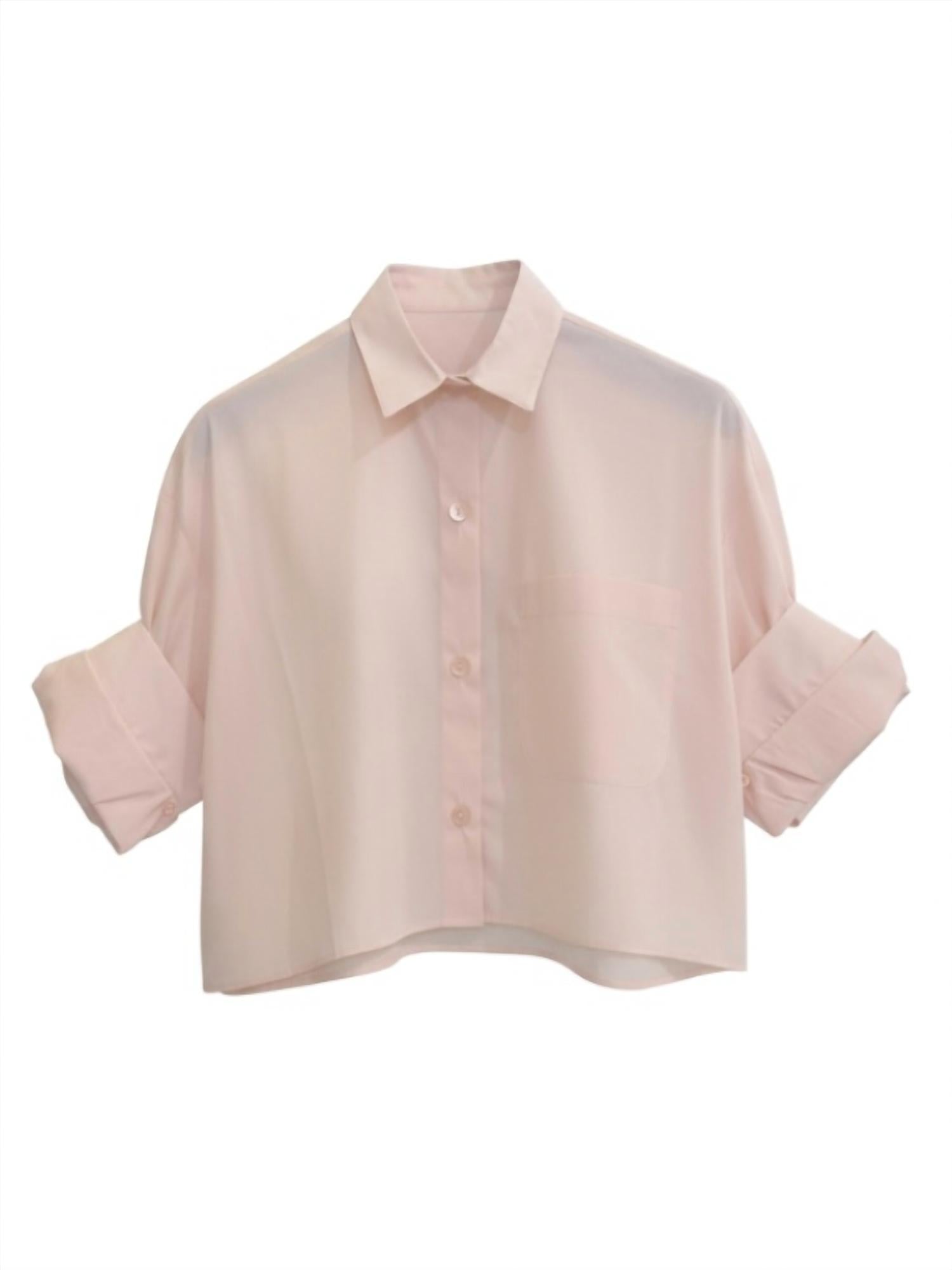 TWP Next Ex Shirt in creme de peche - women's blouse - view 6