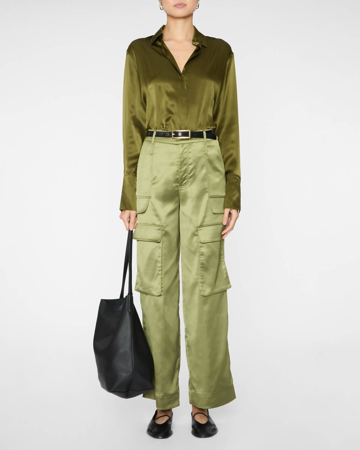 Catherine Gee - Daria French Cuff Silk Blouse