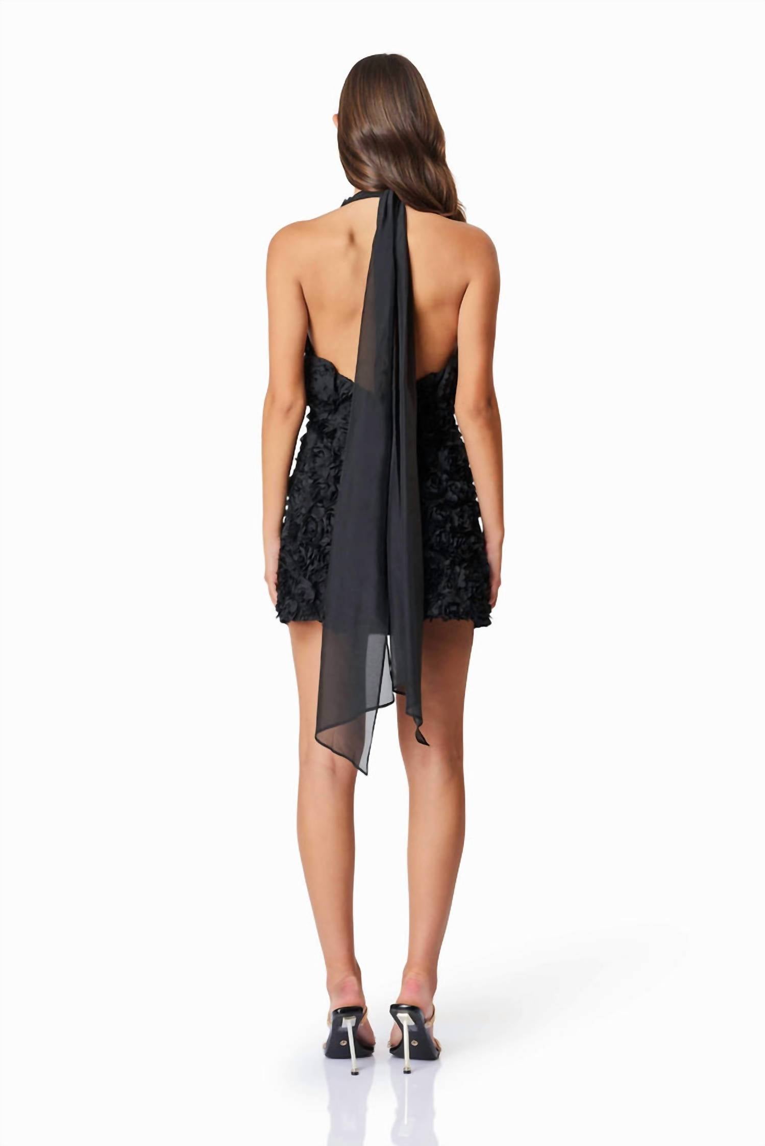 Elliatt - Megan Halter Neck Mini Dress