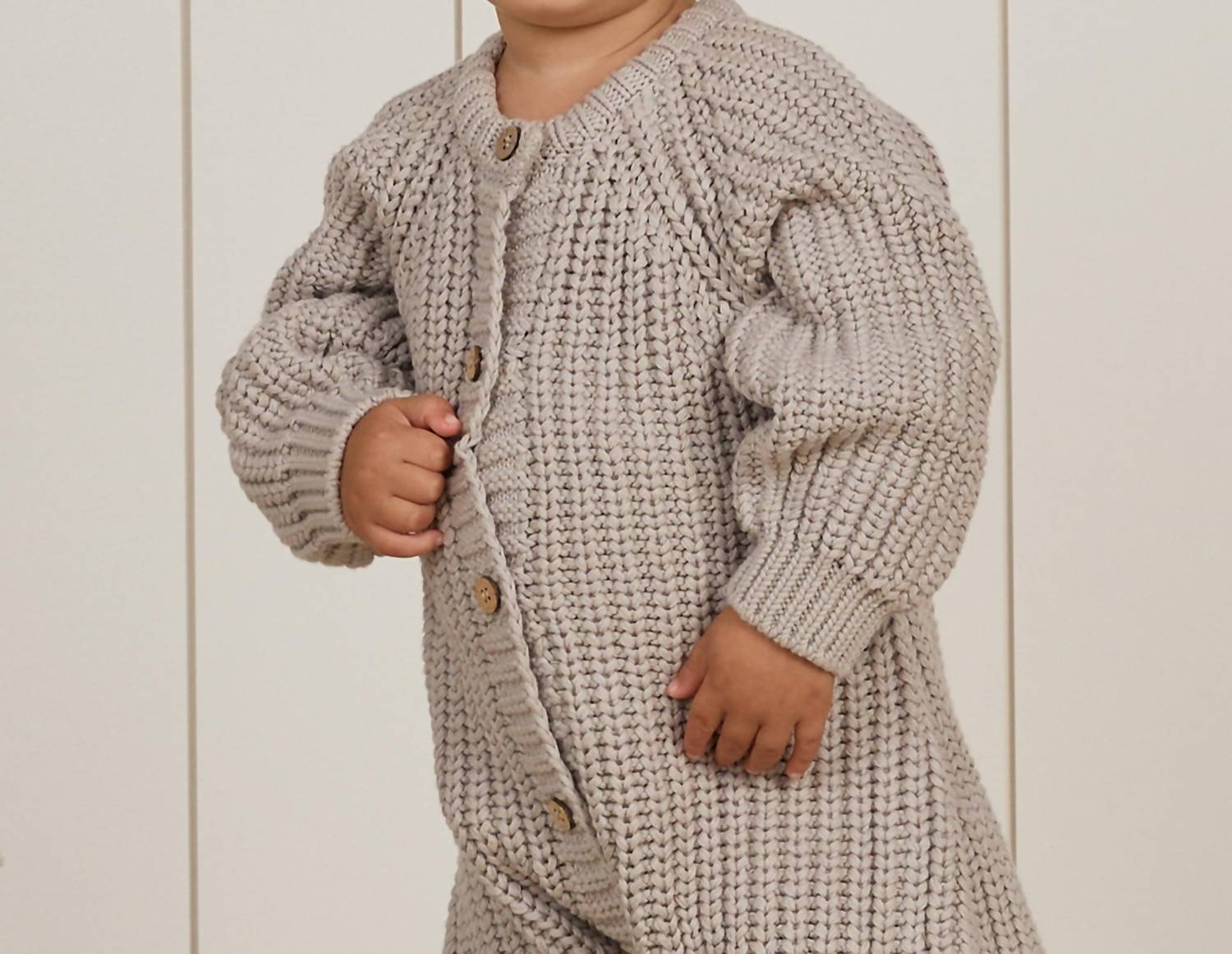 Quincy Mae - Baby Chunky Knit Jumpsuit