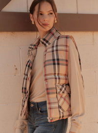 Jodifl - Plaid Puffer Vest