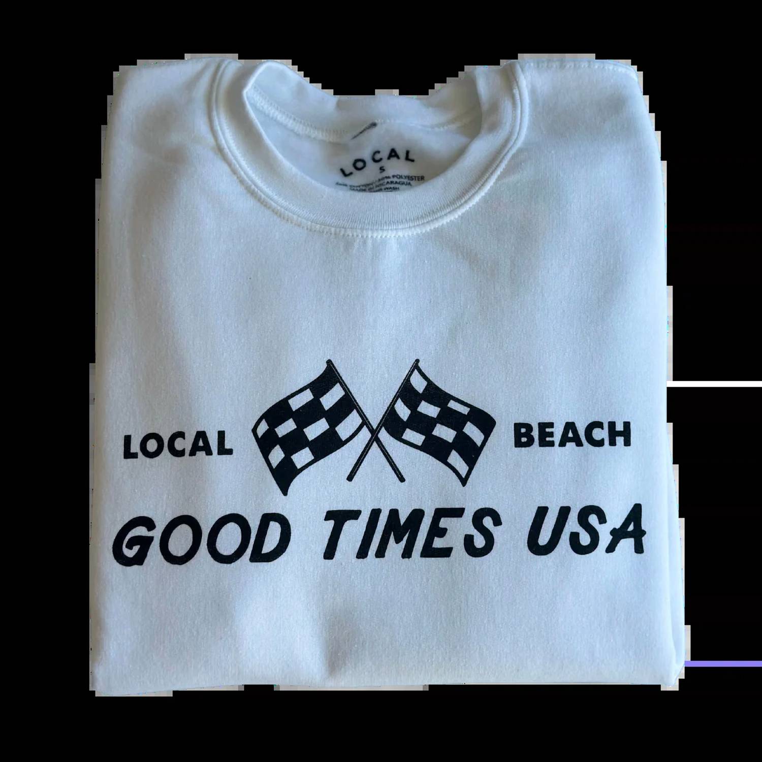 Local Beach - Good Times Checkered Flag Sweatshirt