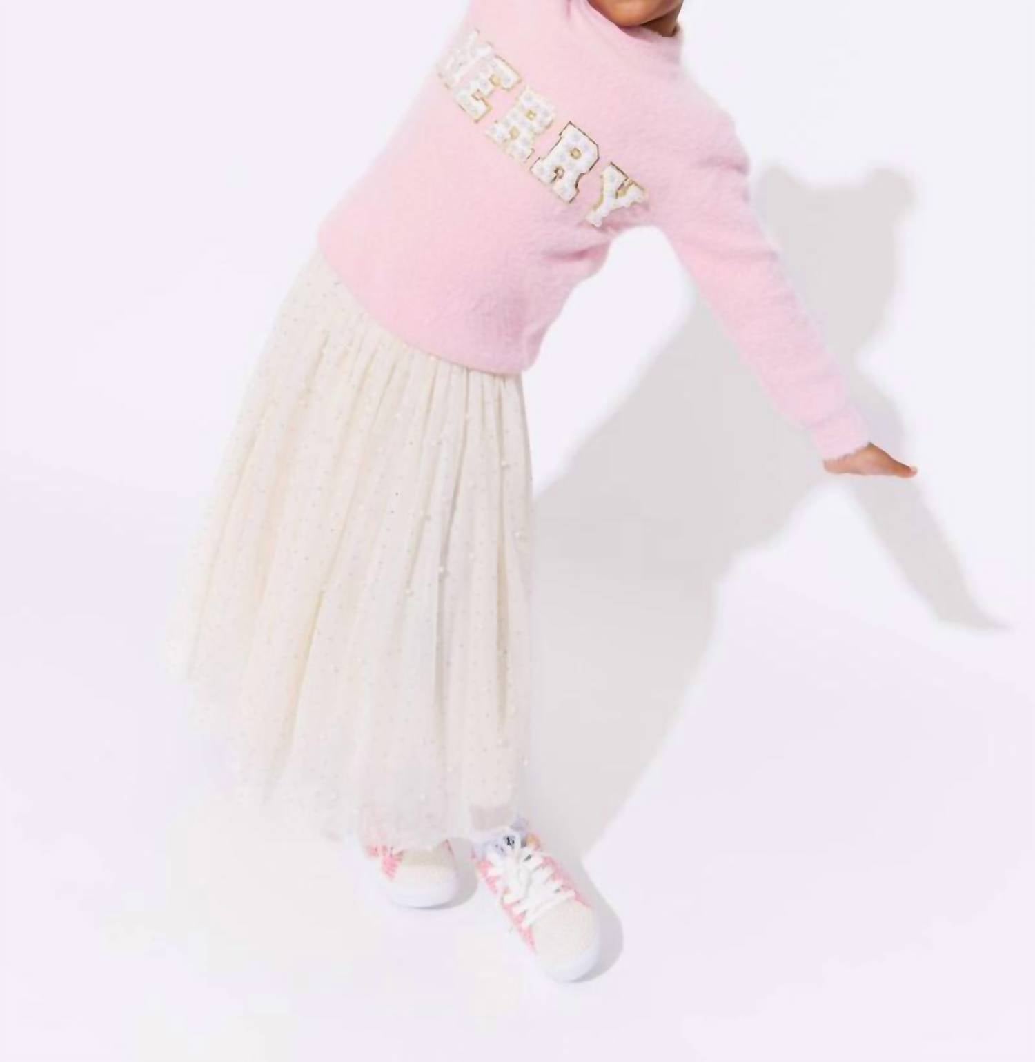 Lola + The Boys - Girl's Merry Pearl Sweatshirt