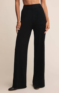 Z Supply Du Monde Sweater Pants in black - women's pants