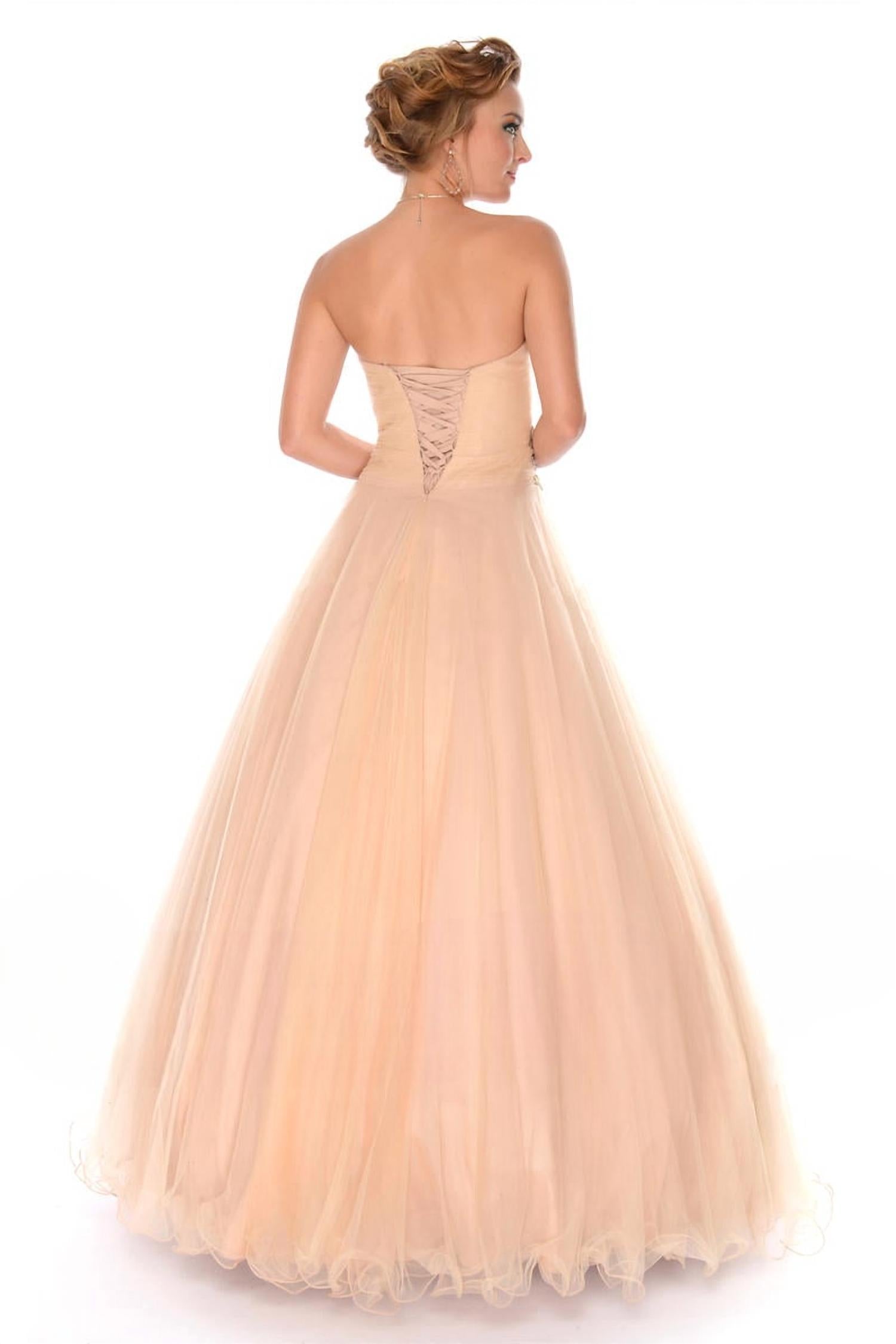 Precious Formals - Sweetheart Strapless Beaded Ballgown