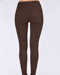 Bianco - Coated Ankle Zip Jeans